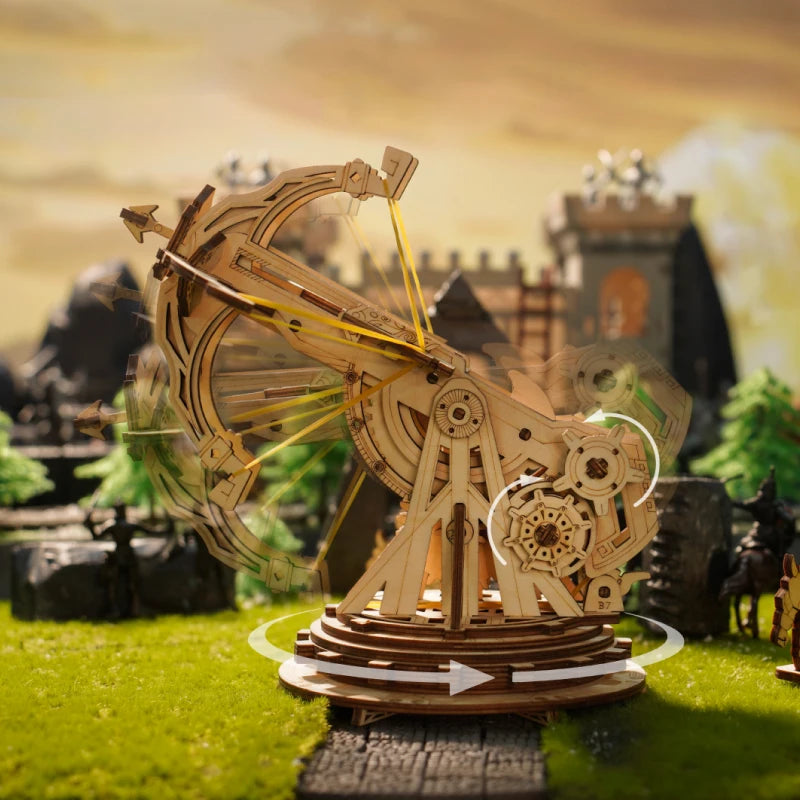 Robotime 3D Wooden Puzzle Medieval Siege Weapons Game Assembly Set