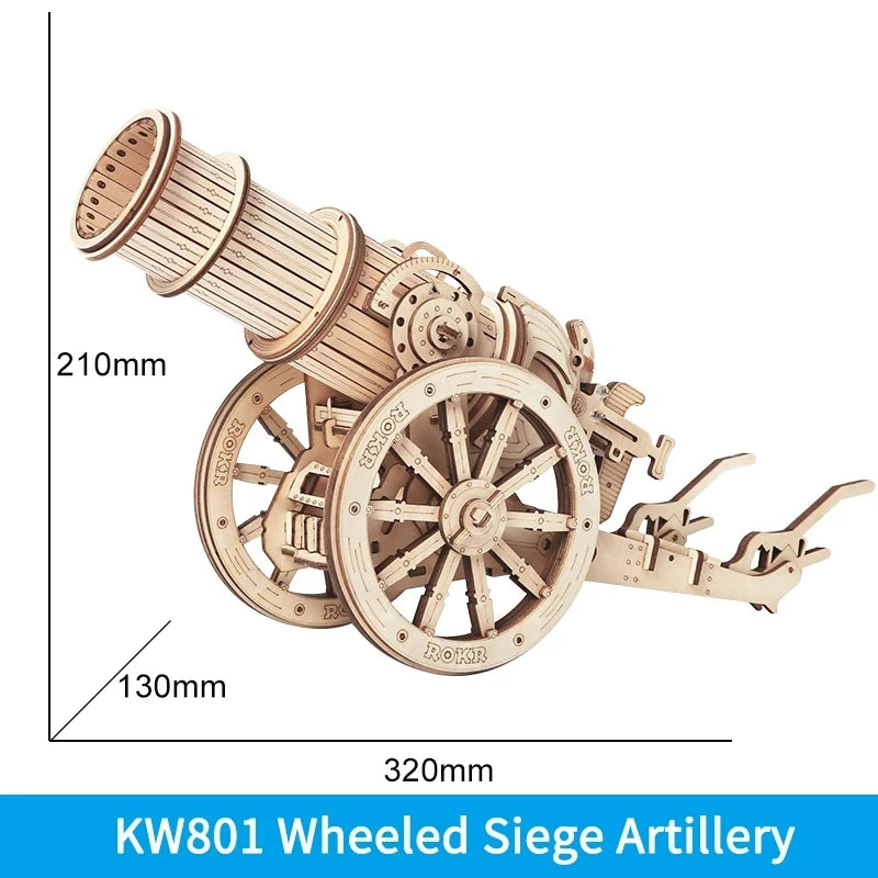 Robotime 3D Wooden Puzzle Medieval Siege Weapons Game Assembly Set
