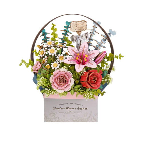 Robotime 3D Puzzle Flower Wooden Model Kits