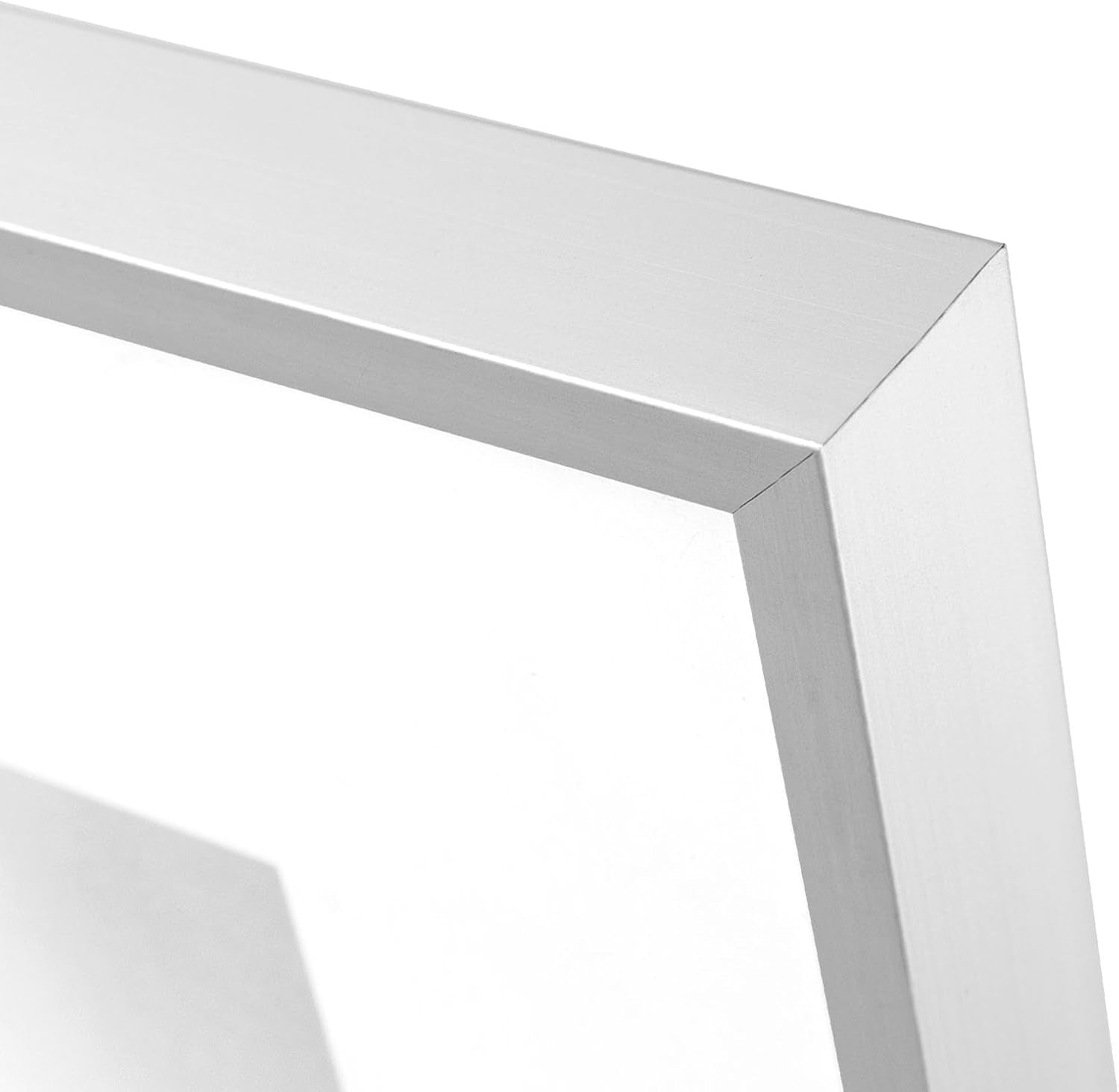 , Aluminum Album Frame Display 12.5X12.5 Vinyl Record, Brushed Metal Finish Records Frames, Acrylic Glass Front, for 12'' Album Cover (1 Pack Silver)